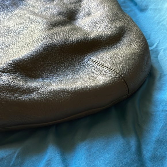 Coach Army Green Pebbled Leather Large Hobo Bag - Picture 5 of 12